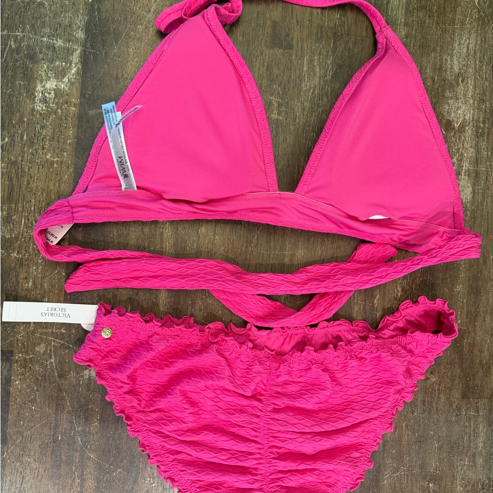 Victoria's Secret Hot Pink Bikini Set - Picture 4 of 7